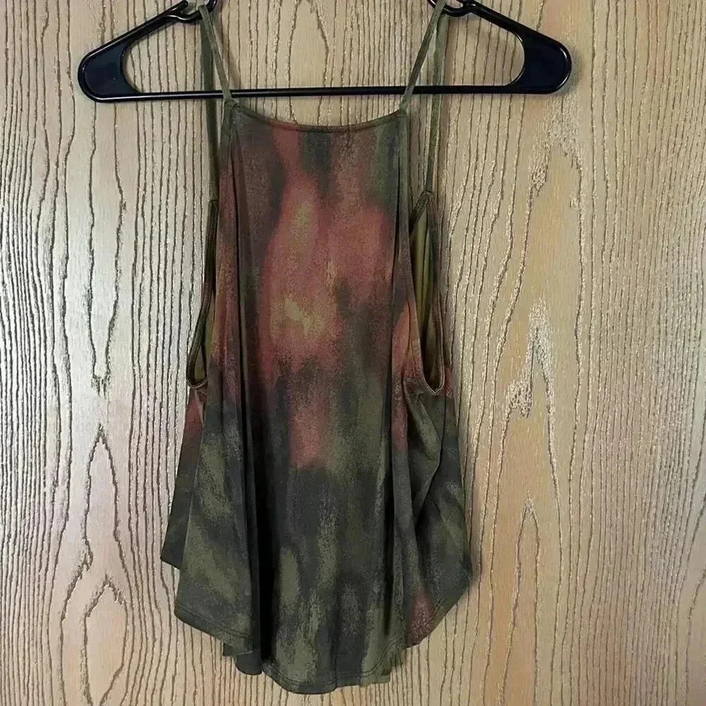 Green and orange cami top